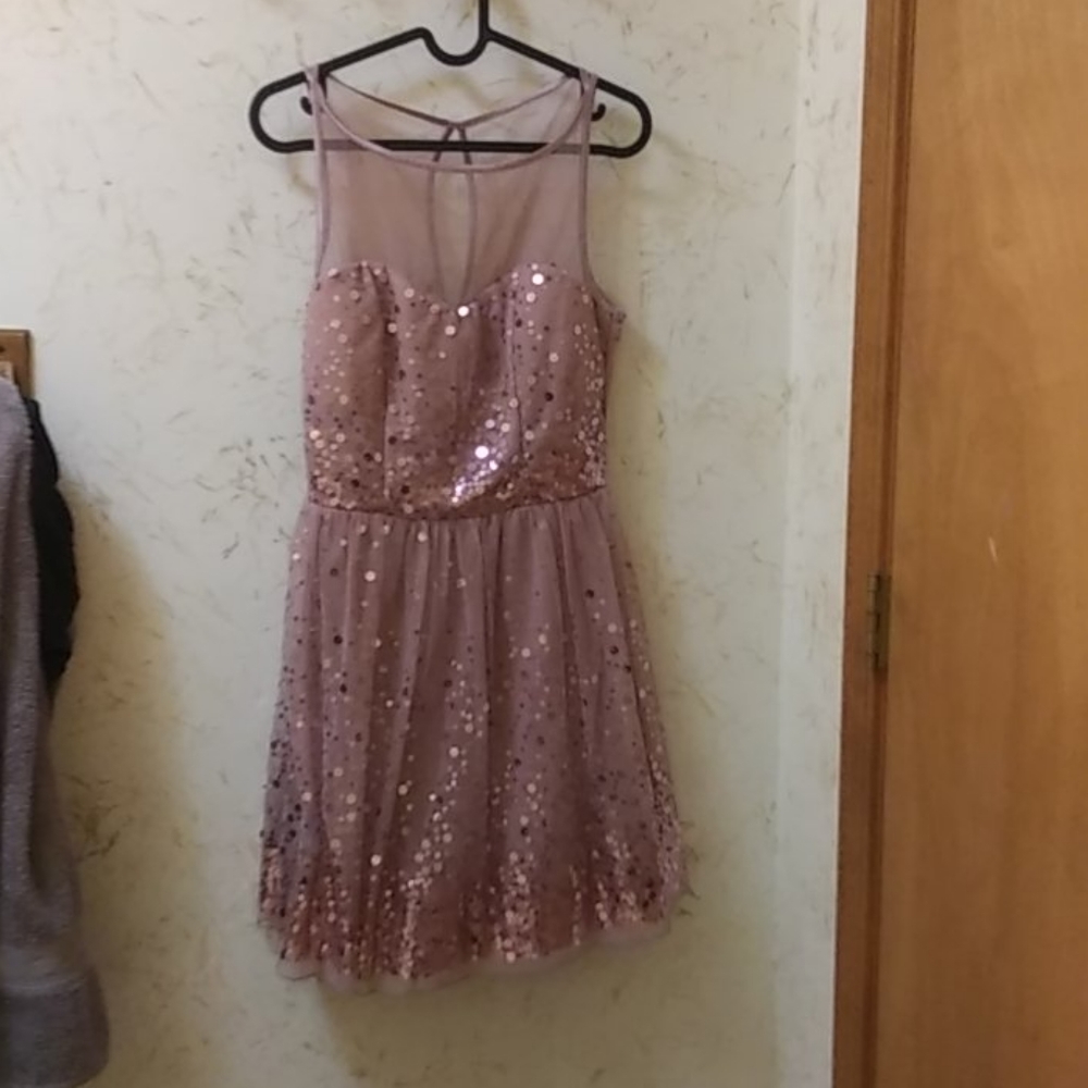 A pink dress